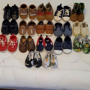 Bundle of baby boy shoes